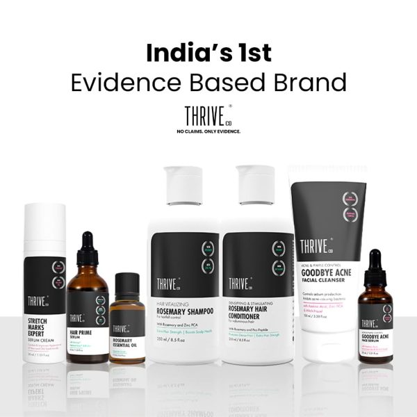 Buy ThriveCo Rosemary Water Hair Spray | With 100% Natural Rosemary Extract, Rice Water & Hyaluronic Acid | For Hair Growth, Hair Fall Control, Hair Conditioning & Hair Shine | Men & Women, 100ml Online