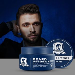 The Beard Story Beard Softener Cream for Men Advanced Beard Range with Essential Oils Promotes Beard Growth, Reduces Itchiness, and Adds Shine 50g