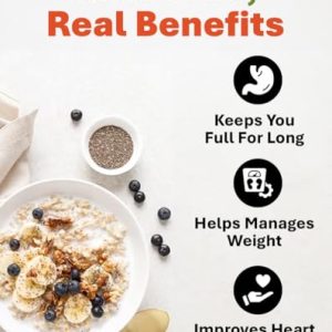 True Elements Rolled Oats - 100% Wholegrain | Diet Food | Cereal for Breakfast | Super Saver Oats Combo Pack | High Fibre | Jumbo Oats 1kg (Pack of 2)