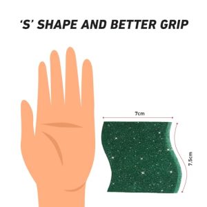 Scotch-Brite Silver Sparks Scrub Pad 2.75x4 (Pack of 6)
