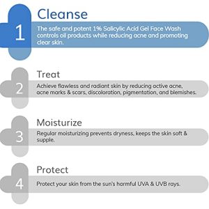 The Derma Co 1% Salicylic Acid Gel Face Wash With Salicylic Acid & Witch Hazel For Active Acne - 100 Ml(Dermaco)