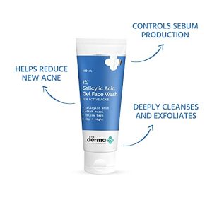 The Derma Co 1% Salicylic Acid Gel Face Wash With Salicylic Acid & Witch Hazel For Active Acne - 100 Ml(Dermaco)