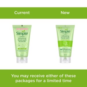 Simple Kind To Skin Refreshing Face Wash 150 ml | 100% soap-free gentle cleanser for sensitive, dry & oily skin, for women & men (Copy)
