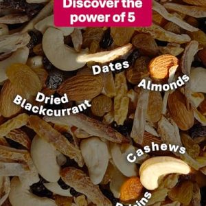 True Elements Mixed Dry Fruits Panchmeva 1.2kg - Fasting Special | Trail Mix | Premium Dry Fruits | Almonds | Cashews| Dates| Raisins| Black Current| Dry Fruits Mix | Healthy Snacks | Festive Snacking