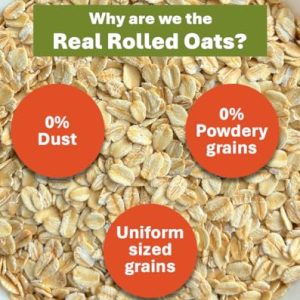 True Elements Rolled Oats - 100% Wholegrain | Diet Food | Cereal for Breakfast | Super Saver Oats Combo Pack | High Fibre | Jumbo Oats 1kg (Pack of 2)